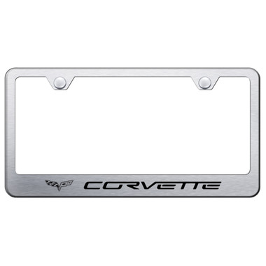 Au-TOMOTIVE GOLD | License Plate Covers and Frames | Chevrolet Corvette | AUGD3035