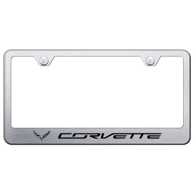 Au-TOMOTIVE GOLD | License Plate Covers and Frames | Chevrolet Corvette | AUGD3036