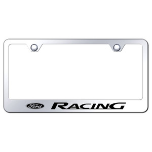 Ford Racing on Stainless Steel License Plate Frame - Officially Licensed