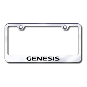 Hyundai Genesis on Stainless Steel License Plate Frame - Officially Licensed