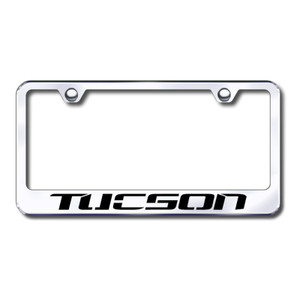 Hyundai Tucson on Stainless Steel License Plate Frame - Officially Licensed