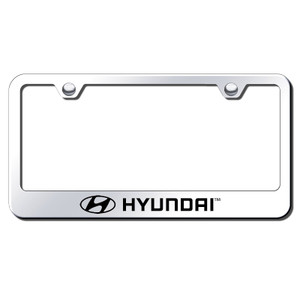 Hyundai on Stainless Steel License Plate Frame - Officially Licensed