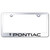 Au-TOMOTIVE GOLD | License Plate Covers and Frames | Pontiac | AUGD3255