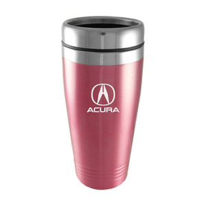Acura on Pink Travel Mug - Officially Licensed