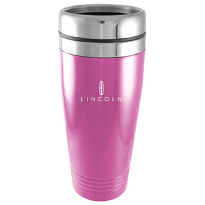 Lincoln on Pink Travel Mug - Officially Licensed