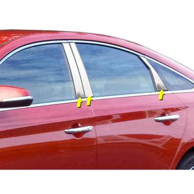 Luxury FX | Pillar Post Covers and Trim | 15-16 Hyundai Sonata | LUXFX2359