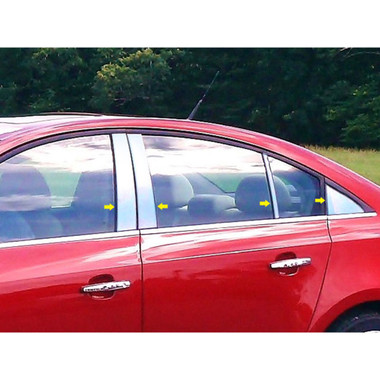 Luxury FX | Pillar Post Covers and Trim | 11-15 Chevrolet Cruze | LUXFX2489
