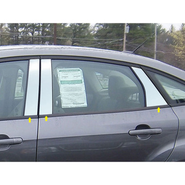 Luxury FX | Pillar Post Covers and Trim | 12-16 Ford Focus | LUXFX2493