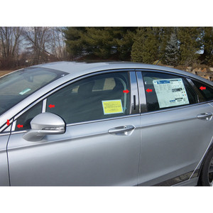 Luxury FX | Pillar Post Covers and Trim | 13-16 Ford Fusion | LUXFX2497