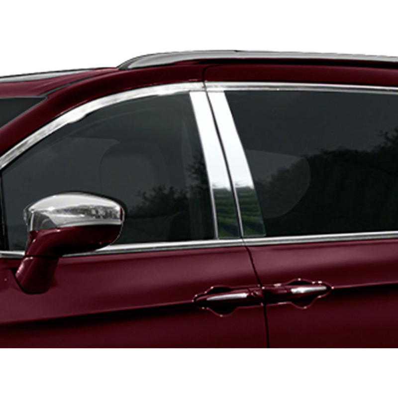 Fit:2017-2025 Chrysler Pacifica Door Cover Pillar Post Stainless