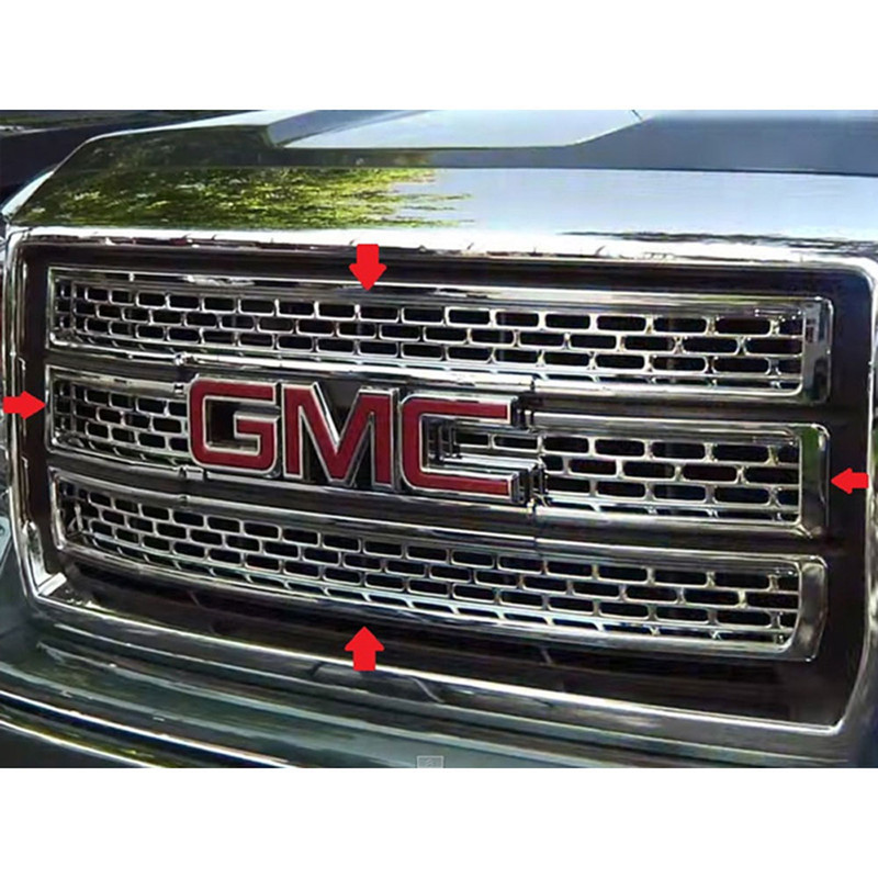 Coast2Coast Chrome Grille Insert Overlay Kit – 4-Piece – For 2015-2020 GMC Yukon SLE/SLT