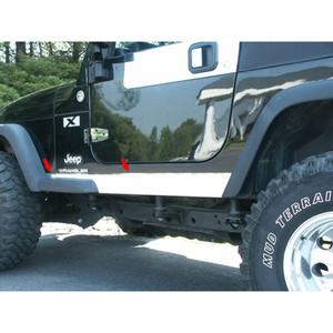 Luxury FX | Side Molding and Rocker Panels | 97-06 Jeep Wrangler | LUXFX2754