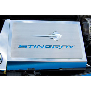Fuse Box Cover w/Carbon Fiber "Stingray" Inlay&Stingray for 2014-17 Corvette Z06