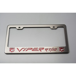 Plate Frame w/Carbon Fiber Viper RT/10 Inlay&Sneaky Pete for 1996-02 Dodge Viper