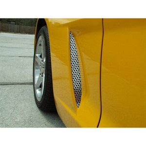 C4 Corvette 1984-1990 Side Vent Grille Perforated 4Pc