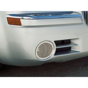 Polished Stainless Steel Billet Style Fog Light Grilles for 05-10 Chrysler 300C