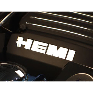 Polished Stainless Steel "HEMI" Engine Shroud Letters Set for 11-15 Charger/300