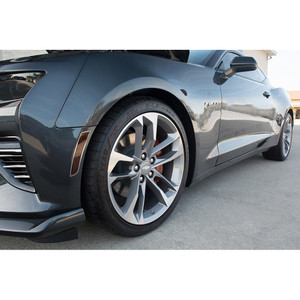 Side Marker Black Out Kit w/Polished Stainless Steel trim ring for 2016 Camaro