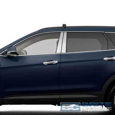 Brite Chrome | Pillar Post Covers and Trim | 13-17 Hyundai Santa Fe | BCIP253