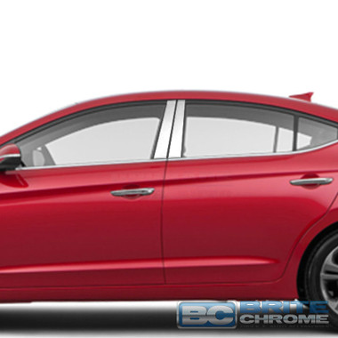 Brite Chrome | Pillar Post Covers and Trim | 17 Hyundai Elantra | BCIP259