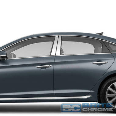 Brite Chrome | Pillar Post Covers and Trim | 15-17 Hyundai Sonata | BCIP261