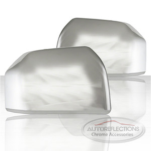 Upper Mirror Covers  for 2015-2020 Ford F-150 XL, XLT, Lariat, King Ranch-Chrome