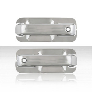 Set of 4 Door Handle Covers for 2015-2020 Ford F-150 w/o PSK - Chrome