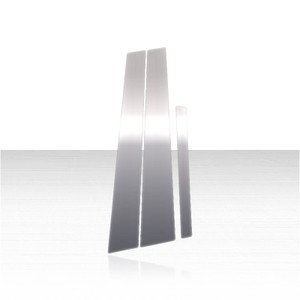 Set of 6 Pillar Post Covers for 2011-2014 Toyota Camry - Stainless Steel