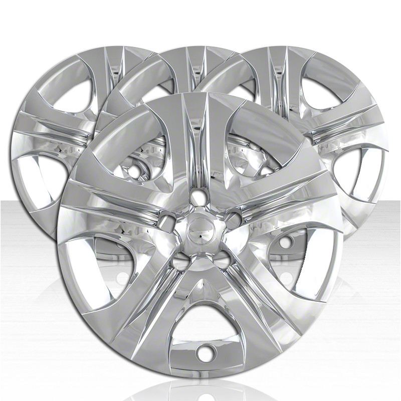 Silver/Black Auto Reflections Set of 4 17 5 Spoke Wheel Covers for Toyota RAV4 LE 2013-2018 