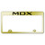 Au-TOMOTIVE GOLD | License Plate Covers and Frames | Acura MDX | AUGD3848