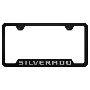 Au-TOMOTIVE GOLD | License Plate Covers and Frames | Chevrolet Silverado 1500 | AUGD4174