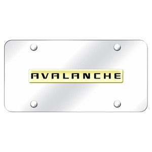 Au-TOMOTIVE GOLD | License Plate Covers and Frames | Chevrolet Avalanche | AUGD4203