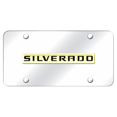 Au-TOMOTIVE GOLD | License Plate Covers and Frames | Chevrolet Silverado 1500 | AUGD4216