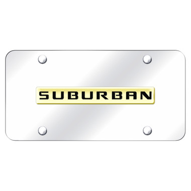 Au-TOMOTIVE GOLD | License Plate Covers and Frames | Chevrolet Suburban | AUGD4217