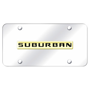 Au-TOMOTIVE GOLD | License Plate Covers and Frames | Chevrolet Suburban | AUGD4217