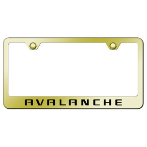 Au-TOMOTIVE GOLD | License Plate Covers and Frames | Chevrolet Avalanche | AUGD4223