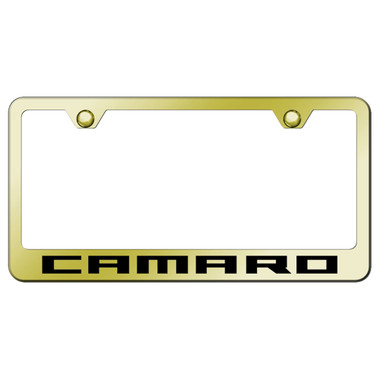 Au-TOMOTIVE GOLD | License Plate Covers and Frames | Chevrolet Camaro | AUGD4225