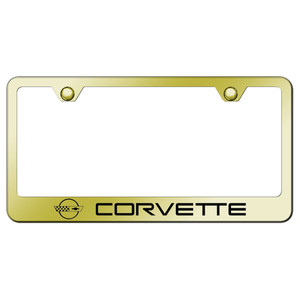 Au-TOMOTIVE GOLD | License Plate Covers and Frames | Chevrolet Corvette | AUGD4227