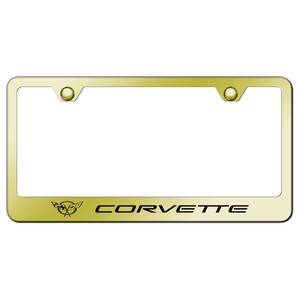Au-TOMOTIVE GOLD | License Plate Covers and Frames | Chevrolet Corvette | AUGD4228