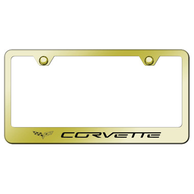 Au-TOMOTIVE GOLD | License Plate Covers and Frames | Chevrolet Corvette | AUGD4229