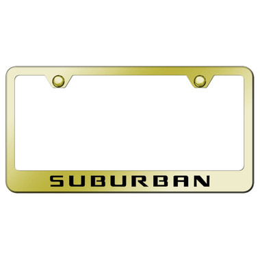 Au-TOMOTIVE GOLD | License Plate Covers and Frames | Chevrolet Suburban | AUGD4233