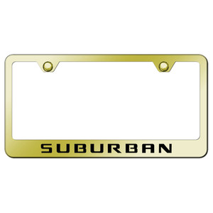 Au-TOMOTIVE GOLD | License Plate Covers and Frames | Chevrolet Suburban | AUGD4233