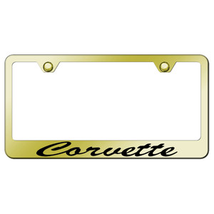 Au-TOMOTIVE GOLD | License Plate Covers and Frames | Chevrolet Corvette | AUGD4238