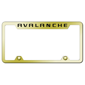 Au-TOMOTIVE GOLD | License Plate Covers and Frames | Chevrolet Avalanche | AUGD4240