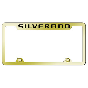 Au-TOMOTIVE GOLD | License Plate Covers and Frames | Chevrolet Silverado 1500 | AUGD4242