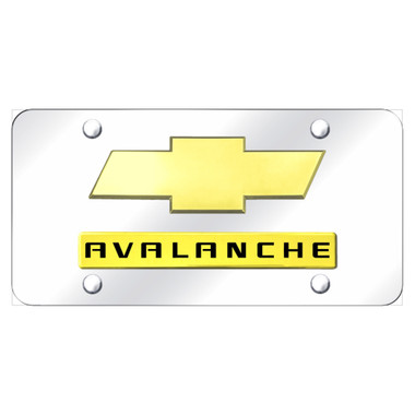 Au-TOMOTIVE GOLD | License Plate Covers and Frames | Chevrolet Avalanche | AUGD4259