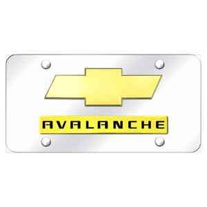 Au-TOMOTIVE GOLD | License Plate Covers and Frames | Chevrolet Avalanche | AUGD4259