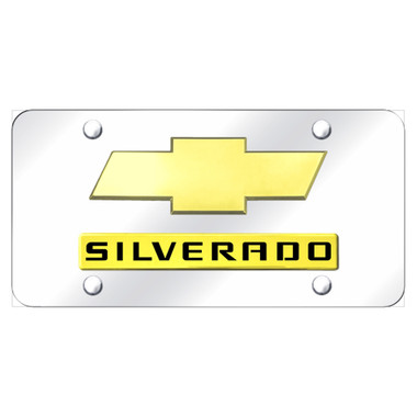 Au-TOMOTIVE GOLD | License Plate Covers and Frames | Chevrolet Silverado 1500 | AUGD4261