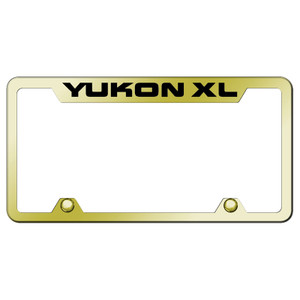 Officially Licensed GMC Yukon XL Laser Etched on Black License Plate Frame