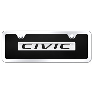 Au-TOMOTIVE GOLD | License Plate Covers and Frames | Honda Civic | AUGD5797